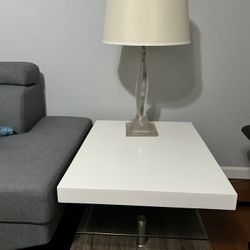 Off White Table Lamp 28’ Tall
