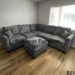 Corduroy Sectional Sofa