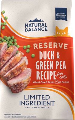 Natural Balance Limited Ingredient Cat Food, Duck & Green Pea, 10 lb