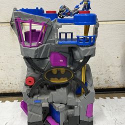 Vintage 2015 Mattel Imagines DC Batman Batcave Playset 
