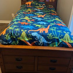 bed with new mattress 