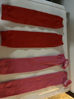 Pink And Red Leg Sleeves