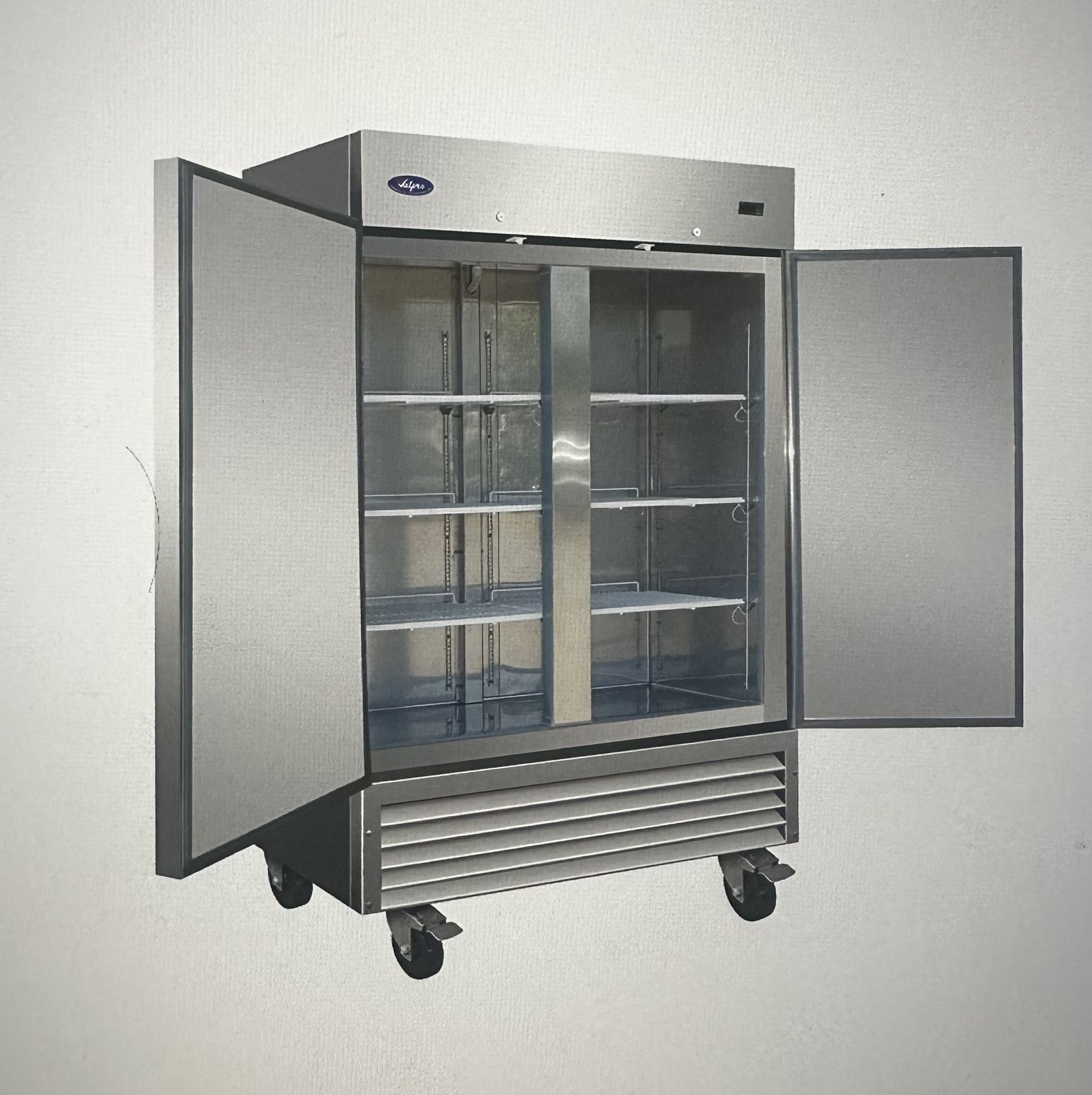Valpro 54” Two Section Reach In Refrigerator