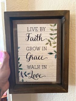 Live by faith painting