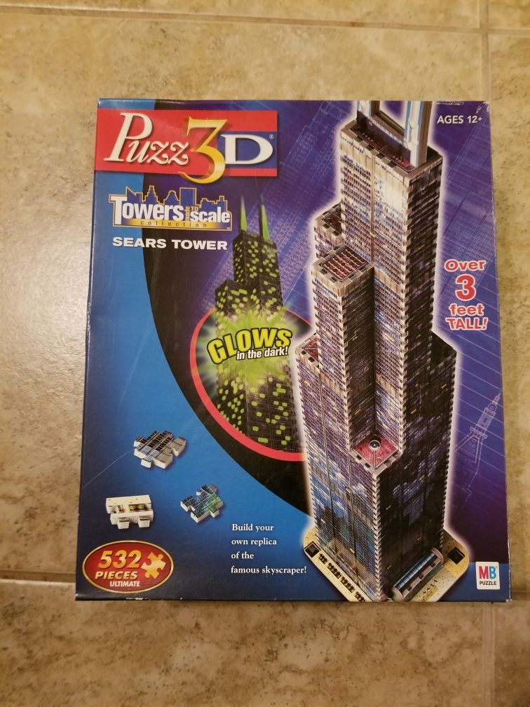 Puzzle 3d. Sears tower.