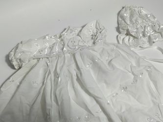 American Girl White Special Occasion Set Dress And Hat 