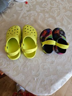 GENUINE CROCS SIZES C11 AND C6 only $10 each in great condition used few times only clean & sanitized