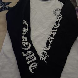 Chrome Hearts Long Sleeve Black and White Size M