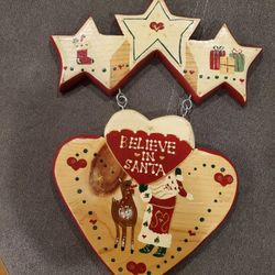 I Believe In Santa Wall Hanging