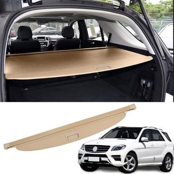 Marretoo Cargo Cover Factory Style for Mercedes Benz ML350 Accessories 2012-2015 GLE 2016-2019 Beige Retractable Trunk Security Shield Sha