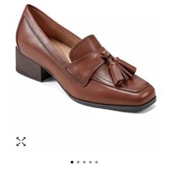 Easy Spirit Women's Eflex Drew Block Heel Slip-On Dress Loafers Size: 8.5 Wide