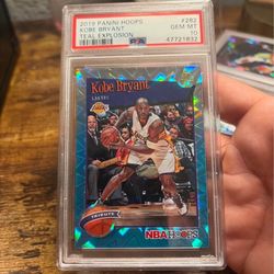 2019 Panini Hoops Teal Explosion Kobe Bryant #282 PSA 10 GEM MINT Lakers SSP HOF