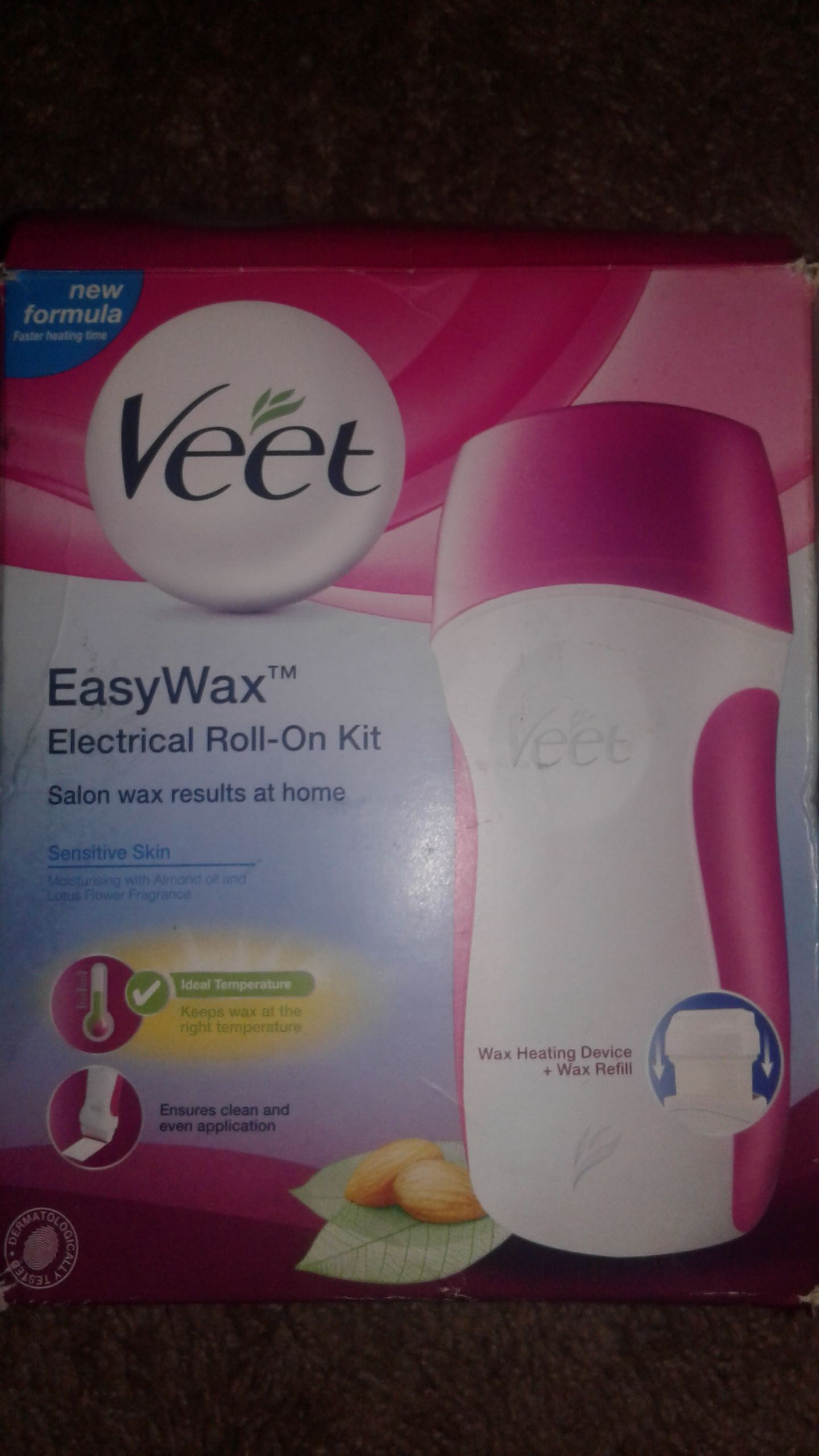 Veet easy wax electrical roll on kit