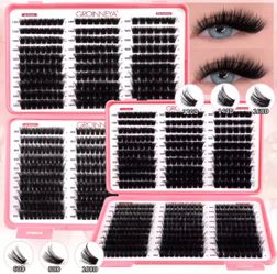 GROINNEYA DIY Cluster Lashes Variety Pack