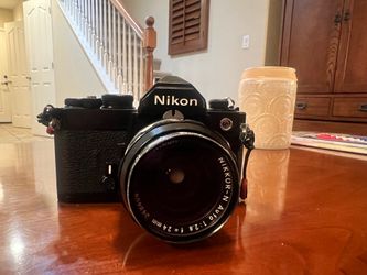 Nikon FM Film Camera with Nikkor-N Auto 24mm f/2.8 Lens