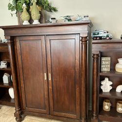 Solid Wood Entertainment Center