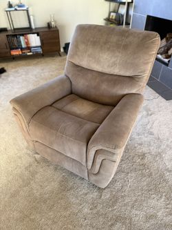 Fabric Power Recliner And Rocker Barcalounger