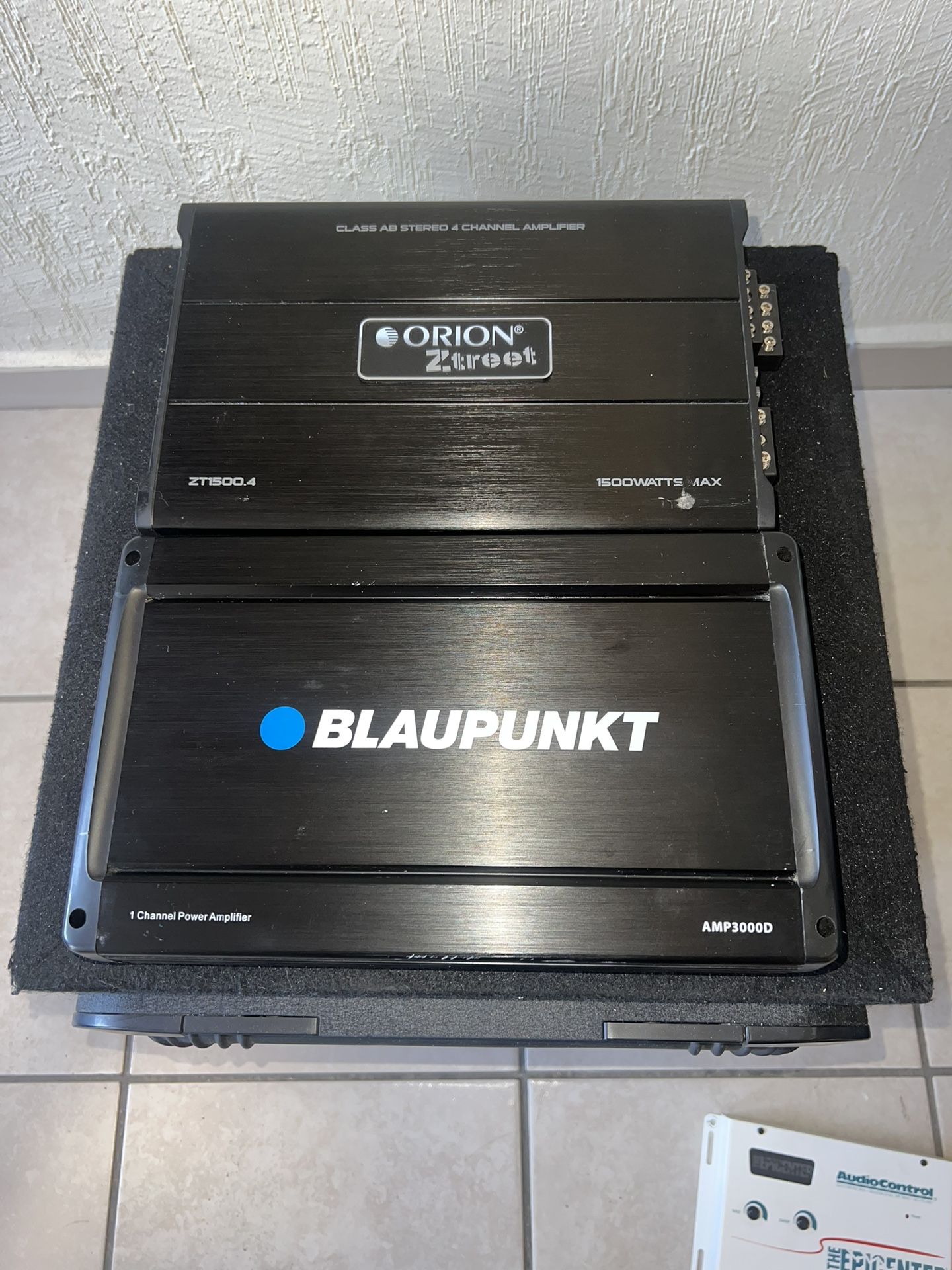 KICKER L7 15” ORION AMP 4 CH 1500w BLAUPUNKT AMP 2 CH 3000 D