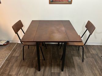Dark Wooden Table and Chairs