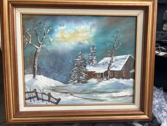 Vintage oil painting