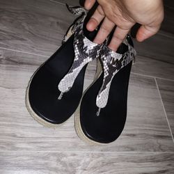 Selling My Mk Brand Sandles Made If Leather Brands New