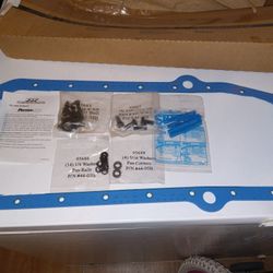 Brand New Unused One Piece Rear Main Seal Fel Pro Oil Pan Gasket For sbc Motors