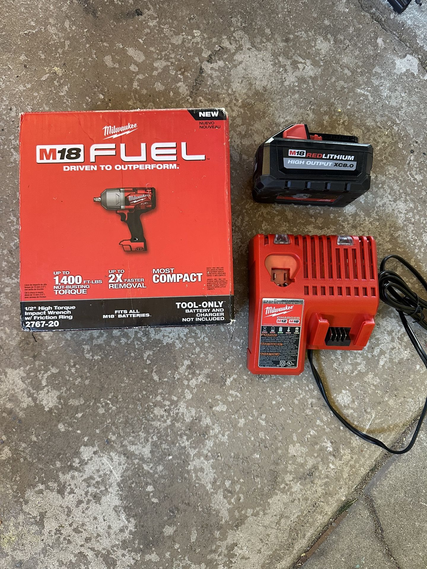 1/2 Inch Impact With 8:0 Battery And Charger