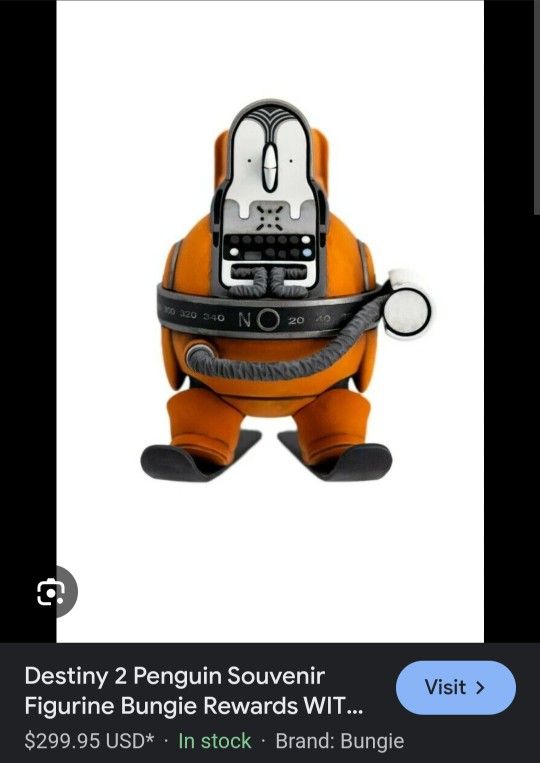 Rare Destiny 2 Penguin Toy/collector Item