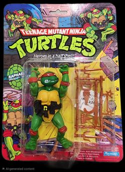 Vintage 1988 Teenage Mutant Ninja Turtles Raphael brand new in box