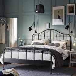 Bed Frame Black Ikea 