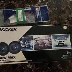 Kicker 46csc674 Car Audio 6.75" Co-axil Full Range Stereo Speakers