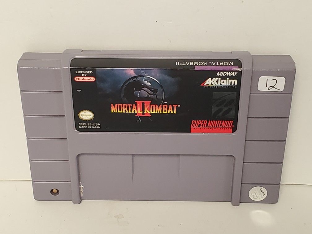 Super Nintendo Mortal Kombat II 2