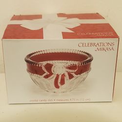 Celebrations by Mikasa BNIP Crystal Candy Dish