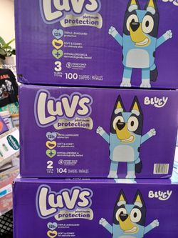 Luvs pampers 1,2, 3