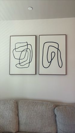 Two modern pictures/decor