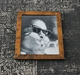 Framed Vintage Photo Print - Dizzy Gillespie Playing Trumpet (8x10)