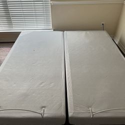 2 Twin Size Adjustable Box Spring