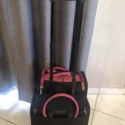 Mary Kay Rolling Bag With Carry Satchel