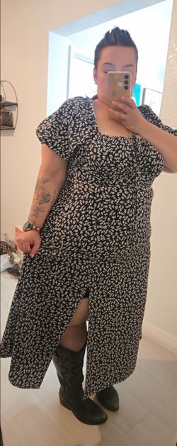 cute plus size dress 🩵
