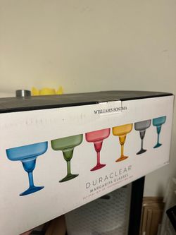 New William Sonoma Margarita Glasses