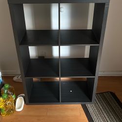IKEA 6 Cube Shelf Black