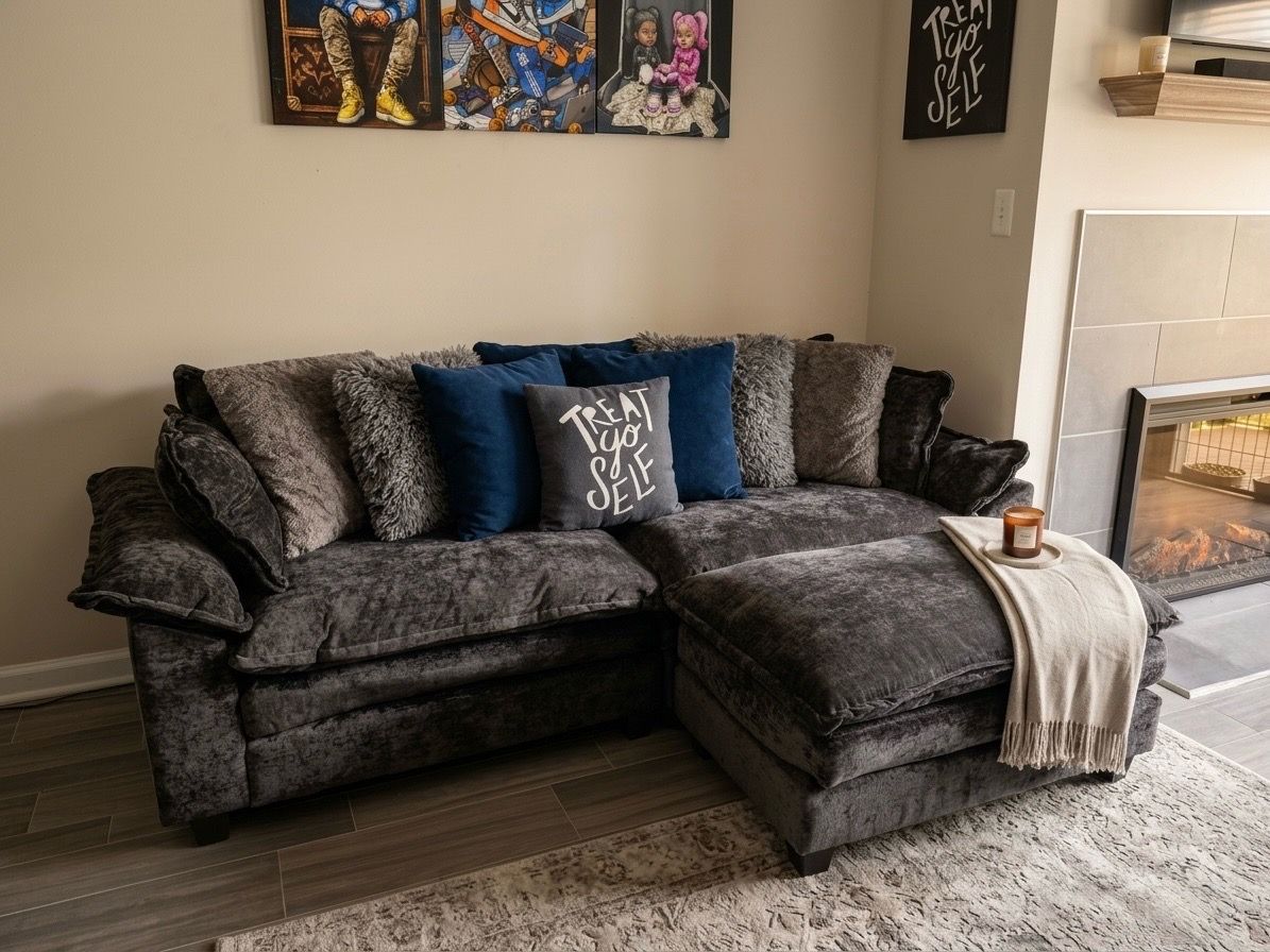 Wayfair Couch and Ottoman