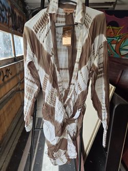 NEW Dress Brown And White