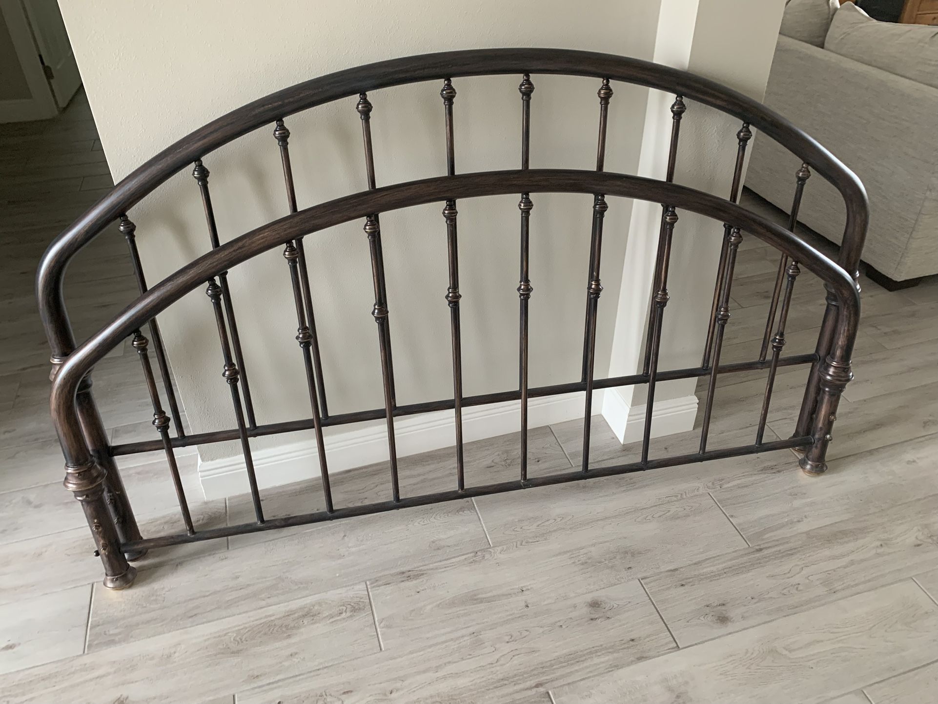 Bed Frame King Brass