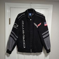 JH Design Corvette Black Twill Racing Jacket

size Small