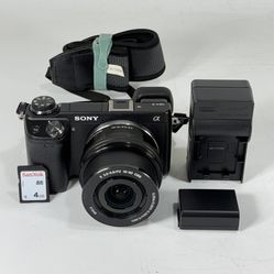 Sony Alpha NEX-6 Mirrorless Digital Camera with 16-50mm Lens - Broken Display
