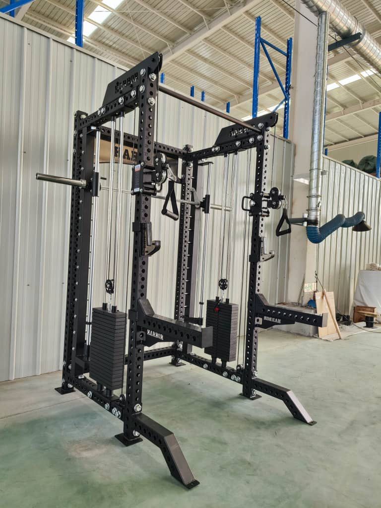New Half Rack Functional Trainer W/ Smith Machine Combo Rack | 400lb Weight Stacks | Attachments Included | FREE DELIVERY | FINANCING AVAILABLE |