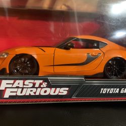 JADA fast and furious Toyota supra orange 1/24 DIECAST MODEL NEW!! 