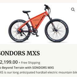 SONDORS MXS E-Bike