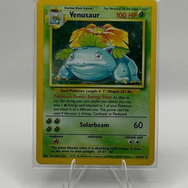 Venasaur Holo From Base Set